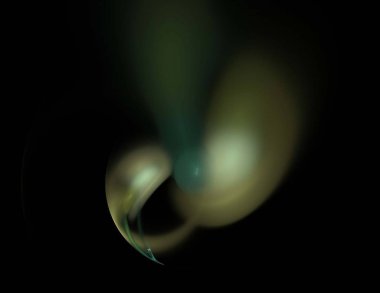 Siyah Renk Üzerine Bir Dijital Fraktal Resmi