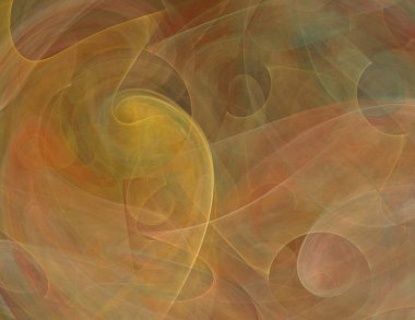 Siyah Renk Üzerine Bir Dijital Fraktal Resmi