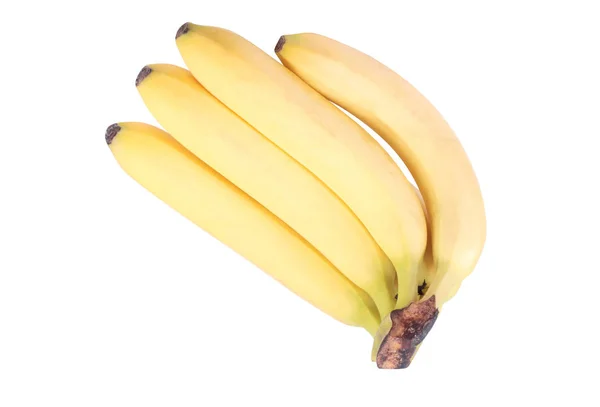 Veel gele banaan geïsoleerd — Stockfoto