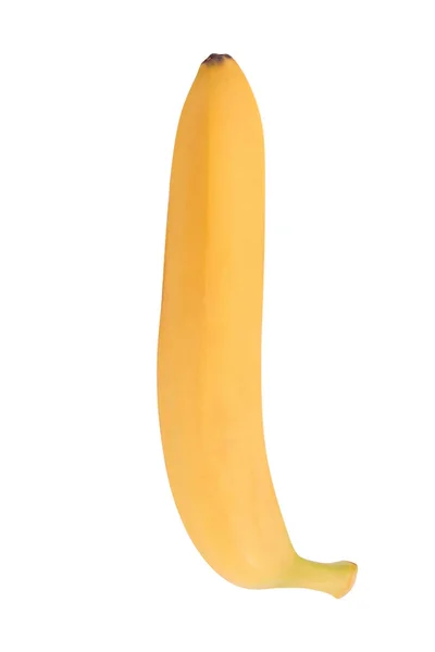 Banana gialla cruda isolata — Foto Stock