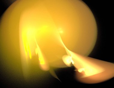 Siyah Renk Üzerine Bir Dijital Fraktal Resmi