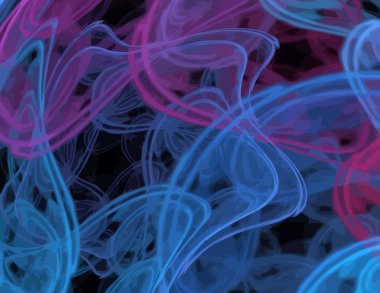 Dijital fraktal ile çok renkli bir çizimi