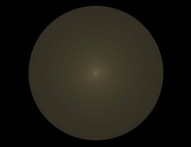 Siyah Renk Üzerine Bir Dijital Fraktal Resmi