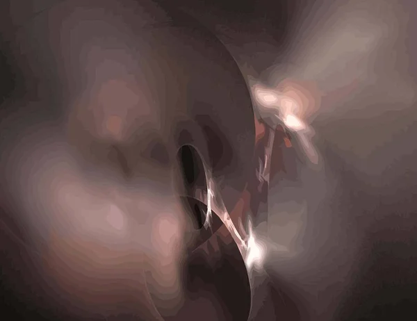 Imagen de un fractal digital en color negro — Foto de Stock