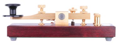 Morse Key Isolated at dry day clipart
