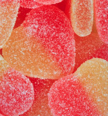 çok renkli meyve jölesi