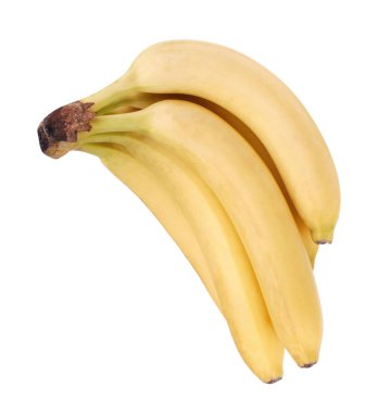 Birçok sarı muz izole edilmiş