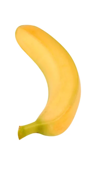 Gula banan isolerad på vit — Stockfoto