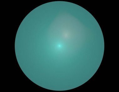 Siyah Renk Üzerine Bir Dijital Fraktal Resmi