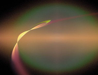 Siyah Renk Üzerine Bir Dijital Fraktal Resmi