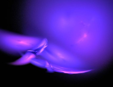 Siyah Renk Üzerine Bir Dijital Fraktal Resmi