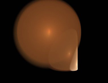 Siyah Renk Üzerine Bir Dijital Fraktal Resmi