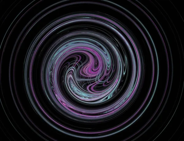 รูปภาพของหนึ่งดิจิตอล fractal บนสีดํา — ภาพถ่ายสต็อก