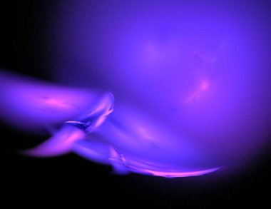 Siyah Renk Üzerine Bir Dijital Fraktal Resmi