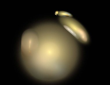 Siyah Renk Üzerine Bir Dijital Fraktal Resmi