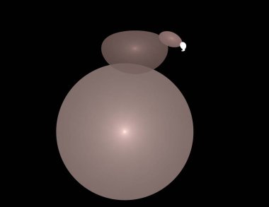 Siyah Renk Üzerine Bir Dijital Fraktal Resmi