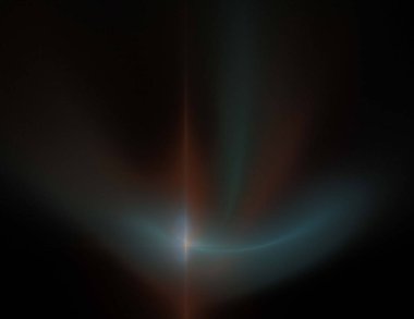 Siyah Renk Üzerine Bir Dijital Fraktal Resmi