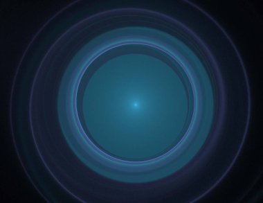 Siyah Renk Üzerine Bir Dijital Fraktal Resmi