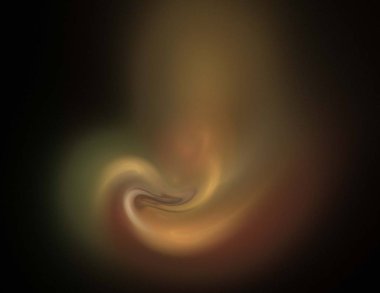 Siyah Renk Üzerine Bir Dijital Fraktal Resmi