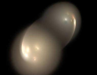 Siyah Renk Üzerine Bir Dijital Fraktal Resmi