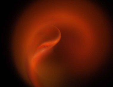 Siyah Renk Üzerine Bir Dijital Fraktal Resmi