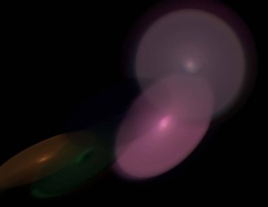 Siyah Renk Üzerine Bir Dijital Fraktal Resmi