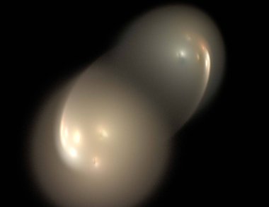 Siyah Renk Üzerine Bir Dijital Fraktal Resmi