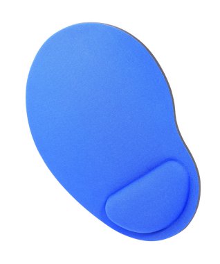 Beyaz arka plan üzerinde izole mavi Mouse Pad