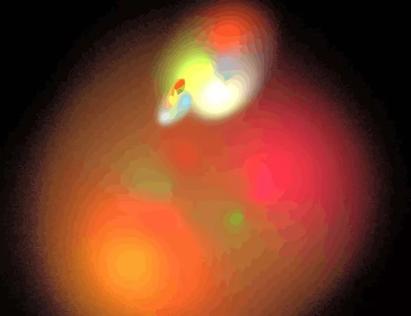 Одна Иллюстрация цифрового фрактала с многоцветностью — стоковый вектор