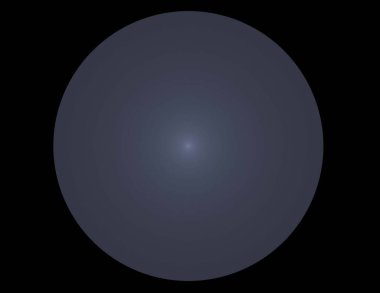 Siyah Renk Üzerine Bir Dijital Fraktal Resmi