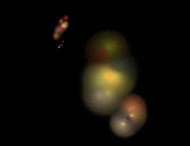 Siyah Renk Üzerine Bir Dijital Fraktal Resmi