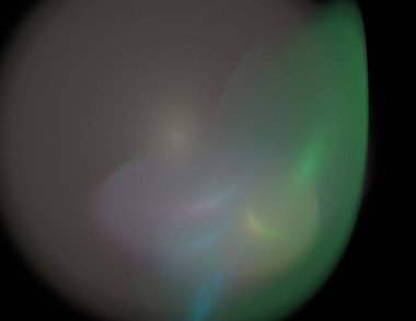 Siyah Renk Üzerine Bir Dijital Fraktal Resmi