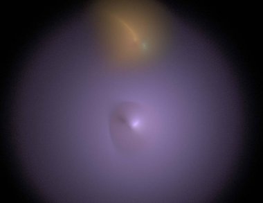 Siyah Renk Üzerine Bir Dijital Fraktal Resmi