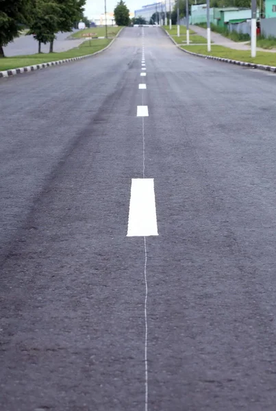 Road on street at dry day — Stock Photo, Image