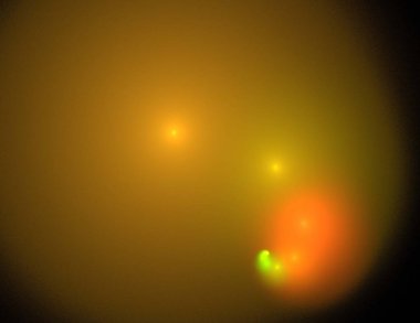 Siyah Renk Üzerine Bir Dijital Fraktal Resmi