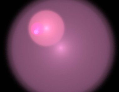 Siyah Renk Üzerine Bir Dijital Fraktal Resmi