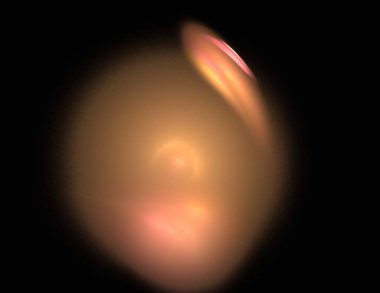 Siyah Renk Üzerine Bir Dijital Fraktal Resmi