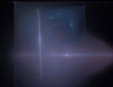 Siyah Renk Üzerine Bir Dijital Fraktal Resmi