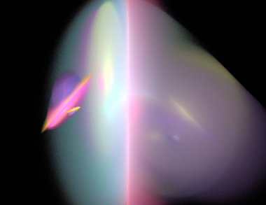 Siyah Renk Üzerine Bir Dijital Fraktal Resmi