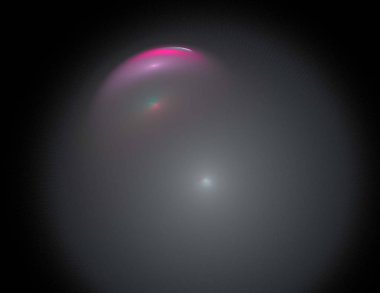 Siyah Renk Üzerine Bir Dijital Fraktal Resmi