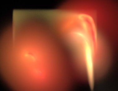 Siyah Renk Üzerine Bir Dijital Fraktal Resmi