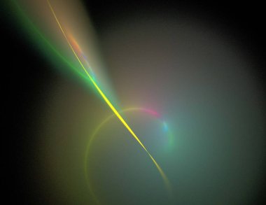 Siyah Renk Üzerine Bir Dijital Fraktal Resmi