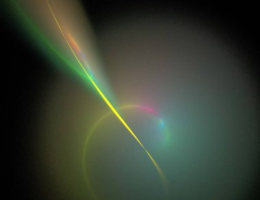 Siyah Renk Üzerine Bir Dijital Fraktal Resmi