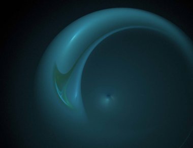 Siyah Renk Üzerine Bir Dijital Fraktal Resmi