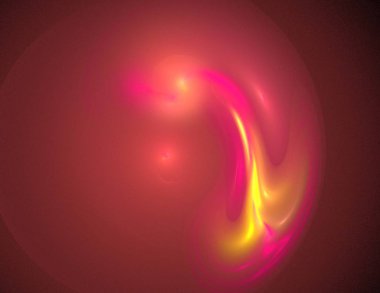 Siyah Renk Üzerine Bir Dijital Fraktal Resmi