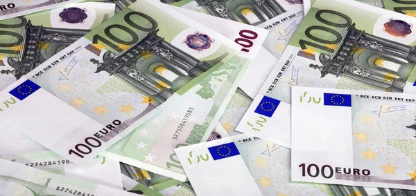 Europankovky v řádu stovek eur — Stock fotografie