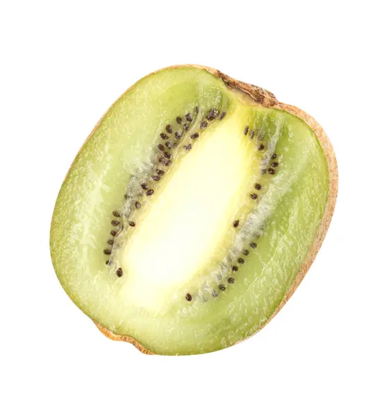 Rohe Kiwi isoliert auf weiß — Stockfoto