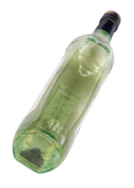 Botella copas de vino aislada — Foto de Stock