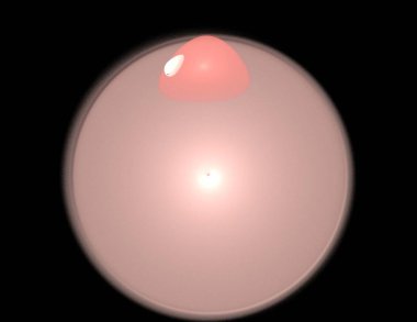 Siyah Renk Üzerine Bir Dijital Fraktal Resmi