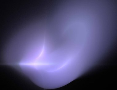 Siyah Renk Üzerine Bir Dijital Fraktal Resmi